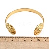 304 Stainless Steel Cuff Bangles for Women BJEW-C114-01G-4