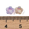 UV Plating Acrylic Bead Caps MACR-L008-11B-3