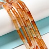 Natural Agate Beads Strands G-E612-B13-F-4