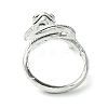 Snake Alloy Wrap Open Cuff Rings RJEW-K275-90AS-3