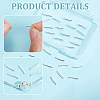 30Pcs 925 Sterling Silver Curved Tube Beads STER-BC0001-79-4