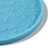 Tarot Theme DIY Flat Round Divination Coaster Food Grade Silicone Molds DIY-G083-02B-3