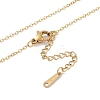 304 Stainless Steel Cable Chain Necklaces NJEW-P309-05G-3