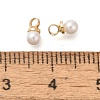 Brass ABS Imitation Pearl Pendants KK-B121-01G-3