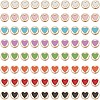 80Pcs 8 Colors Alloy Enamel Beads DIY-AR0003-86-1