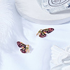 1Pair Alloy Rhinestone Stud Earrings for Women EJEW-LP0003-77B-3