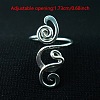 Boho Adjustable Brass Twisted Wire Wrapped Long Toe Rings FS-WGE7B88-01-4