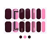 Glitter Nail Wraps Polish Decal Strips MRMJ-T078-ZA295-1