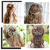 CRASPIRE 8Pcs 8 Style Double Layers Tulle Butterfly Alligator Hair Clips PHAR-CP0001-06-6