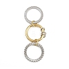 Brass Micro Pave Cubic Zirconia Plain Band Finger Rings for Women RJEW-P160-01B-G01-5