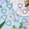20Pcs 304 Stainless Steel Split Key Rings STAS-SC0009-03-4