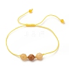 Natural Gemstone Beaded Bracelets Set BJEW-JB08245-4