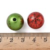 Christmas Printed Acrylic Beads MACR-F086-02-3