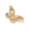 Brass Micro Pave Clear Cubic Zirconia Pendants KK-D504-22B-G-2