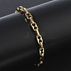 5MM 304 Stainless Steel Oval Link Chain Bracelets SA-CBA2696-08G-2