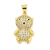 Brass Micro Pave Cubic Zirconia Pendants KK-R159-20A-G-1