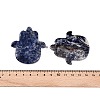 Natural Sodalite Hamsa Hand with Eye Figurines DJEW-N003-04C-3