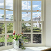 2Pcs 2 Styles Glass & Alloy Butterfly Hanging Suncathers HJEW-LP0002-89B-3