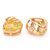 Brass Micro Pave Cubic Zirconia Charms KK-N232-302A-01-1