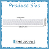 200Pcs PE Makeup Brush Protector Reusable Expandable Mesh Cover MRMJ-GF0001-51A-2