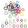 20Pcs Spray Painted Alloy Spring Gate Rings FIND-YW0017-97-2