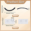 20 Sets Non-Woven Cake Insert Card Decoration AJEW-FG0004-74B-2