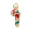 Brass Micro Pave Cubic Zirconia Pendants LS-KK-I383-01G-03-1