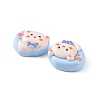 Opaque Cute Cartoon Resin Cabochons CRES-O006-06F-3