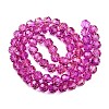 Baking Paint Transparent Glass Beads Strands LS-DGLA-A035-T10mm-A03-3