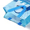 Cartoon Printed Shark Non-Woven Reusable Folding Gift Bags with Handle ABAG-F009-D02-3