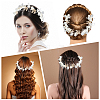 Alloy & Rhinestone & Resin Floral Hair Bands Embellishments for Women OHAR-WH20009-02B-5