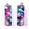 Transparent Epoxy Resin Pendants X-CRES-S364-001I-1