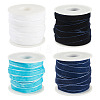 40 Yards 4 Colors Single Face Velvet Ribbon SRIB-TA0001-35A-2