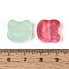 Baking Paint Transparent Glass Beads DGLA-T004-42M-3