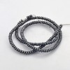 Electroplate Non-magnetic Synthetic Hematite Beads Strands X-G-J208B-09-2