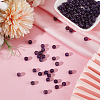 120Pcs Natural Amethyst Round Beads G-PA0001-16A-3