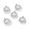 Alloy Crystal Rhinestone Pendants ALRI-H004-16P-3