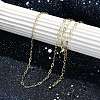 Rack Plating Brass Cable Chain Necklaces NJEW-H049-05G-1