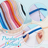   32M 16 Colors Polyester Centipede Braid Lace Trim OCOR-PH0002-23-4