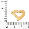 304 Stainless Steel Pendant Rhinestone Settings SA-CBA038A-01D-G-3