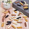 60Pcs 4 Colors 2-Hole Wood Buttons BUTT-GF0004-25A-4