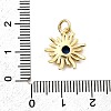 Sun Brass Micro Pave Cubic Zirconia Pendants KK-C134-11G-04-3