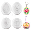 4Pcs 4 Styles Silicone Soap Molds DIY-TA0013-19-1