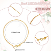 12Pcs 1MM Brass Box Chain Adjustable Slider Bracelets KK-SC0007-32G-2