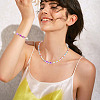 500Pcs 5 Styles Luminous Frosted Acrylic Beads FACR-TA0001-11-9