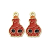 Halloween Alloy Enamel Pendants STAS-I354-01G-A02-1