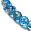 Handmade Dichroic Foil Glass Beads Strands DICH-U001-01A-3