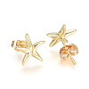 Brass Ear Studs EJEW-G273-01G-2