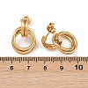 304 Stainless Steel Twist Ring Stud Earrings X-EJEW-P324-05G-5