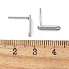 304 Stainless Steel Stud Earring STAS-C117-09P-3